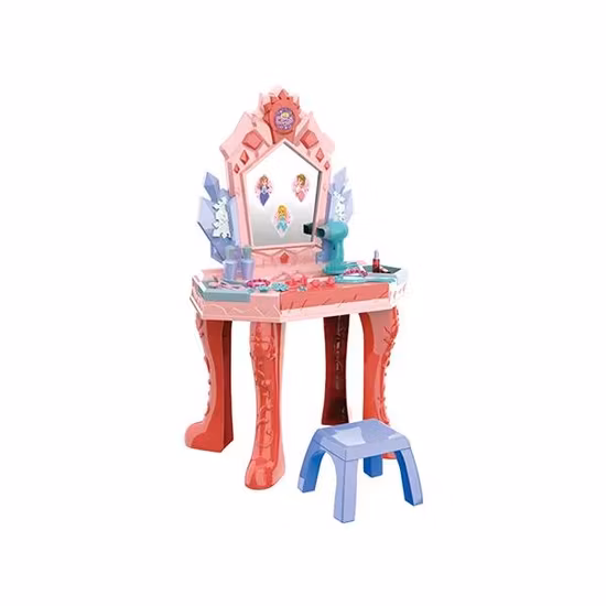 Toucador com luzes Música Conjuntos de maquiagem para crianças Kit de maquiagem para meninas