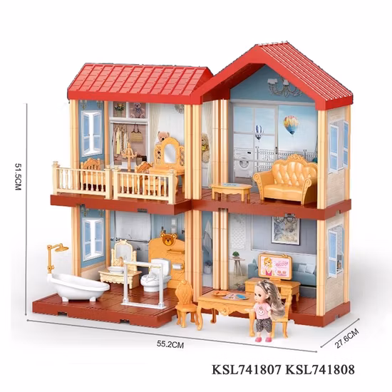 Venda imperdível conjunto de casa de bonecas dos sonhos para meninas casa de luxo com acessórios e luz princesa diy tamanho grande casa de bonecas brinquedo casas de bonecas luxuosas