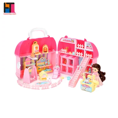 Casinha de plástico para brincar dentro de casa para pet shop brinquedos para meninas casa de boneca para crianças