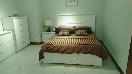 Conjunto de móveis para casa cama queen size guarda-roupa crianças king size MDF móveis de quarto modernos